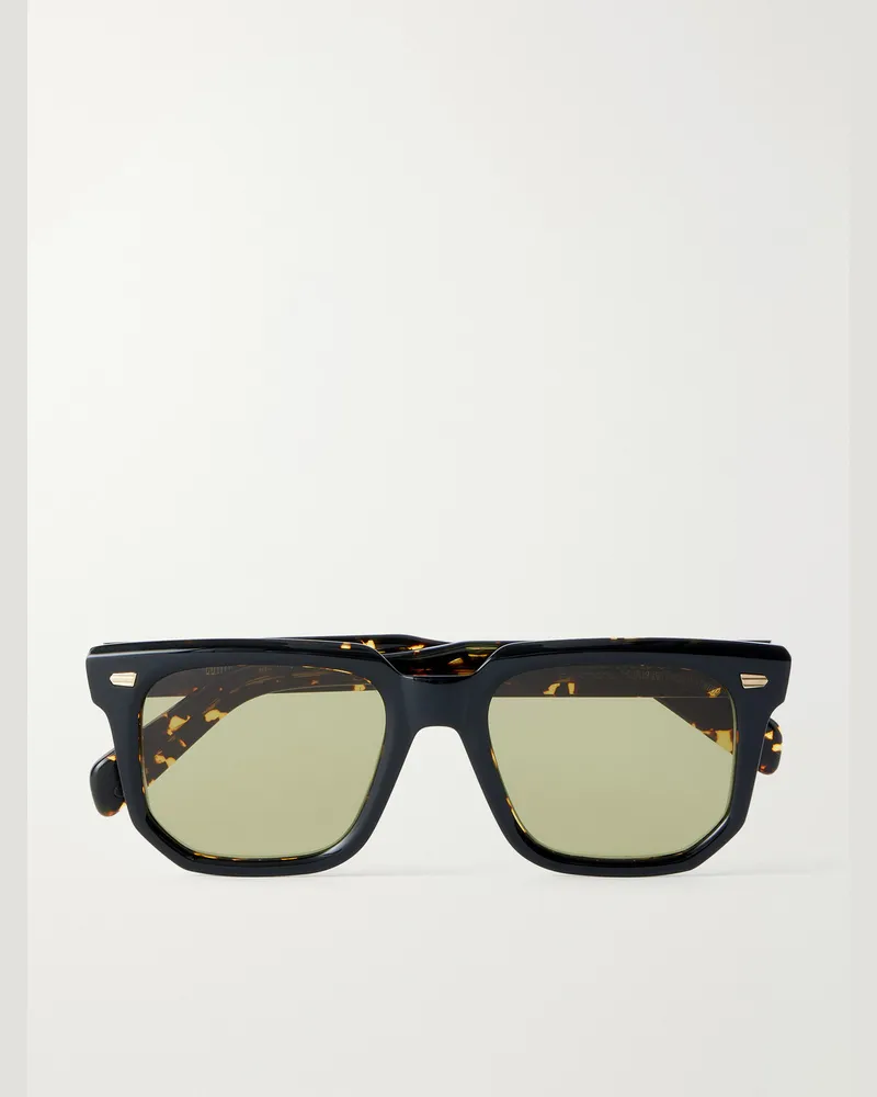 Cutler and Gross 1410 Square-Frame Acetate Sunglasses Tortoiseshell