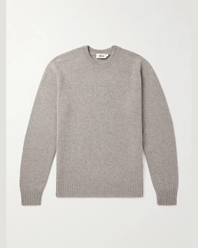 Altea Wool and Cashmere-Blend Sweater Gray