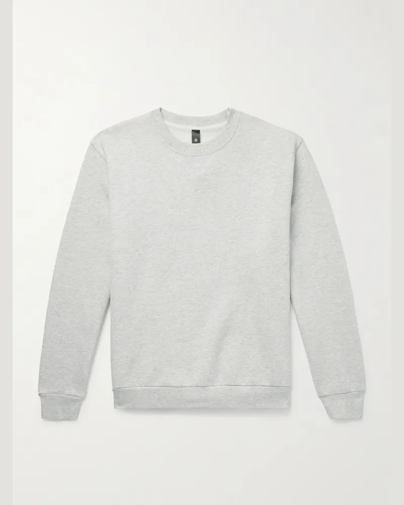 LULULEMON Steady State Sweatshirt aus Jersey aus einer Baumwollmischung Grau