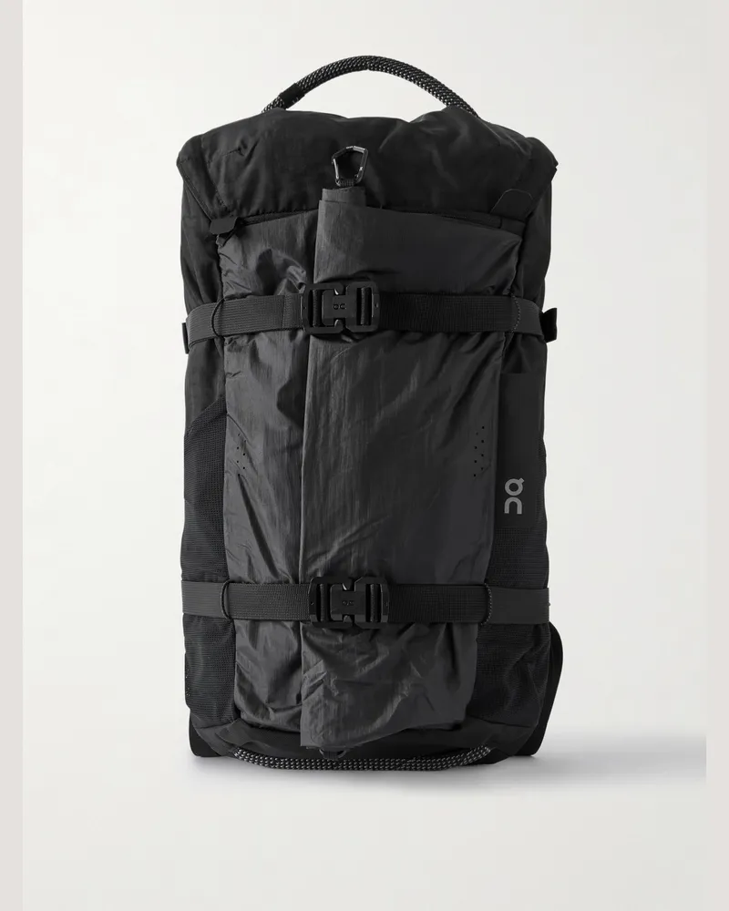 ON Speed Pack Elite Mesh-Trimmed Shell and Canvas Backpack Black