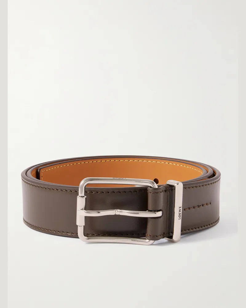 Loewe 3.2cm Leather Belt Brown