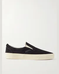 Tom Ford Jude Slip-ons aus Veloursleder Schwarz