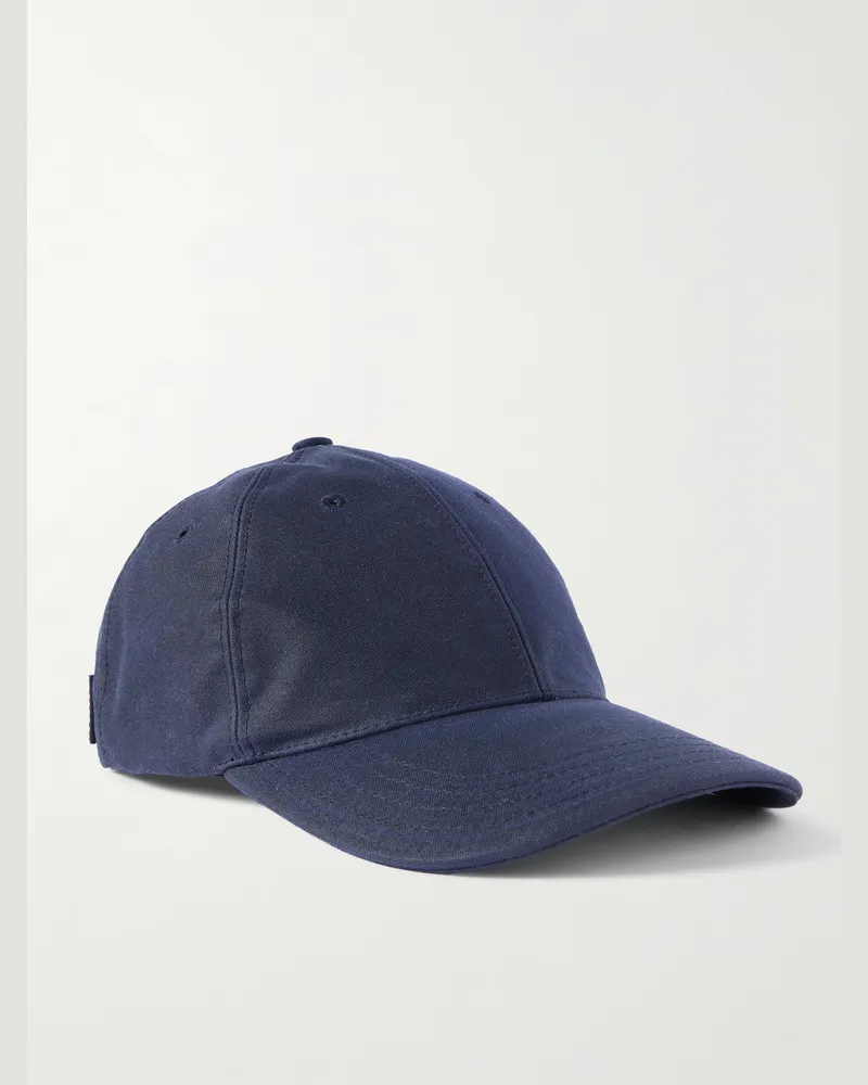 Loewe Baseballkappe aus Baumwoll-Canvas mit Logostickerei Blau