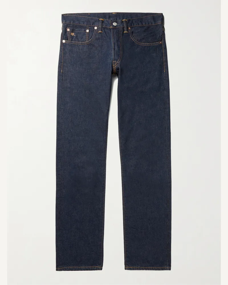 RRL Slim-Fit Selvedge Denim Jeans Blau