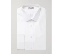 Schmal geschnittenes Hemd aus weißer Baumwolle