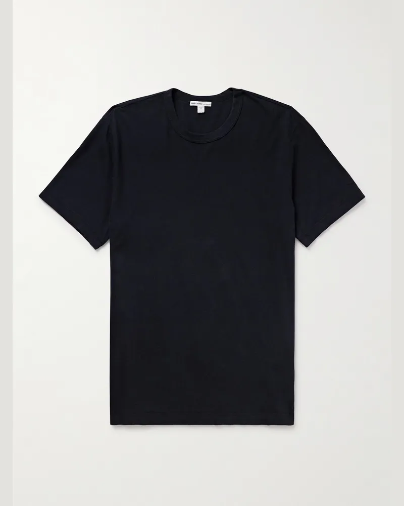 James Perse Cotton-Jersey T-Shirt Blue