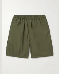 Beams Plus Weit geschnittene Shorts aus Nylon-Ripstop Grün