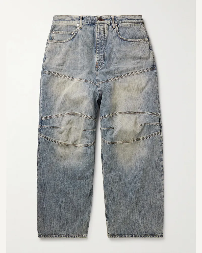 Balenciaga Weit geschnittene Jeans Blau