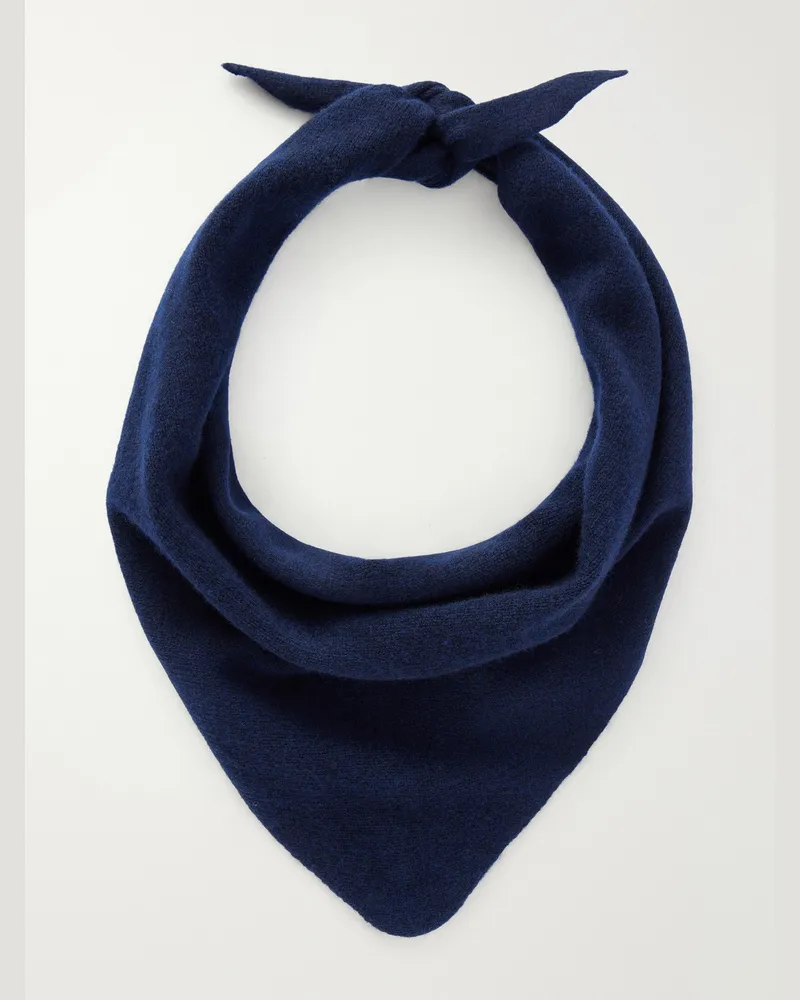 NN 07 Triangle 6623 Wool Scarf Blue