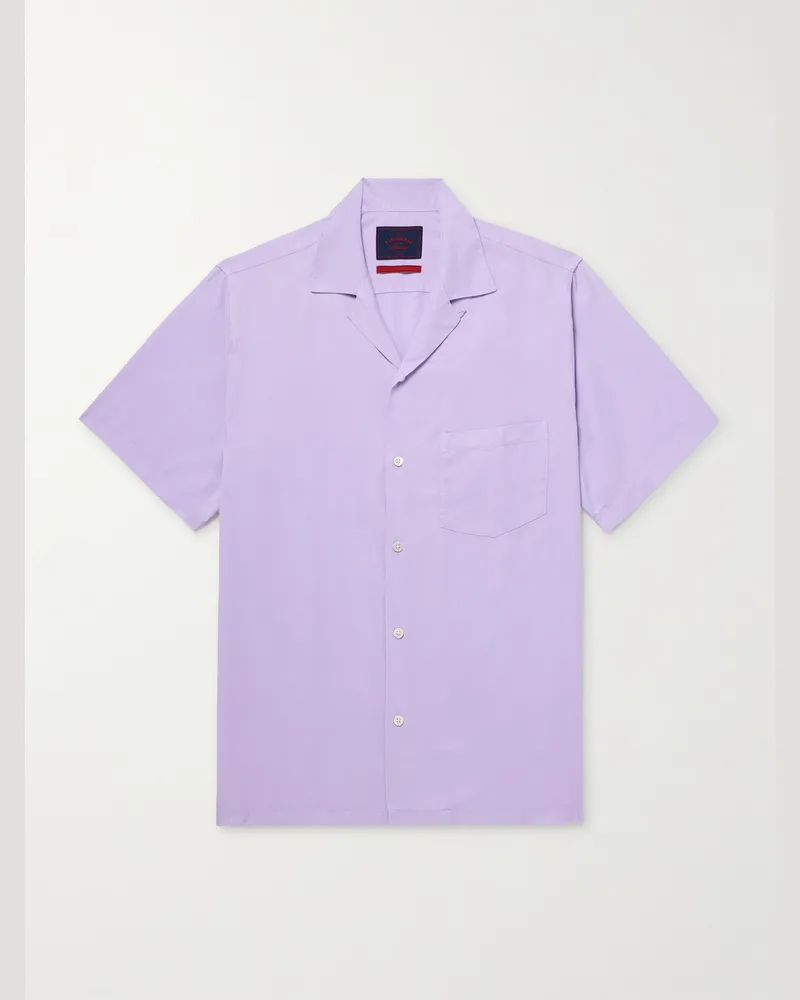 Portuguese Flannel Dogtown Hemd aus Tencel™ Lyocell mit wandelbarem Kragen Lila