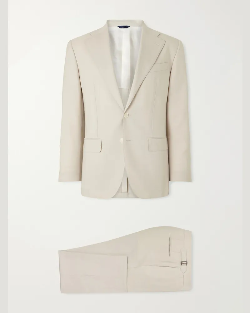 Thom Sweeney Wool Suit Neutrals