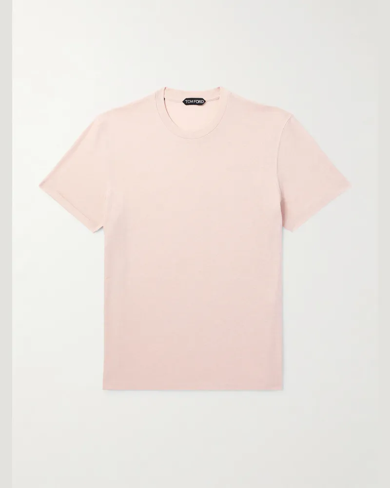 Tom Ford T-Shirt aus Jersey aus einer Baumwollmischung Pink