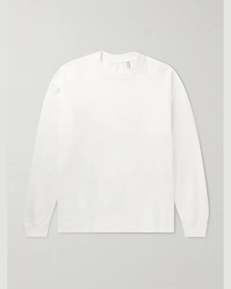 Kaptain Sunshine Suvin Supima Cotton-Jersey T-Shirt White