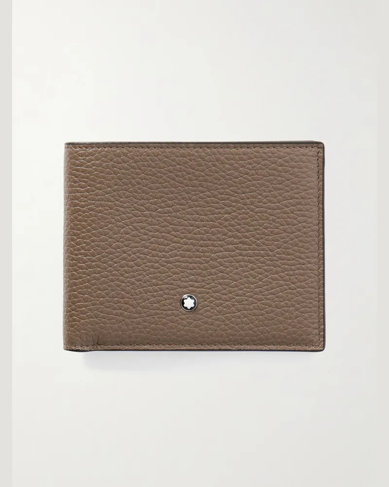 Montblanc Portemonnaie aus vollnarbigem Leder Braun