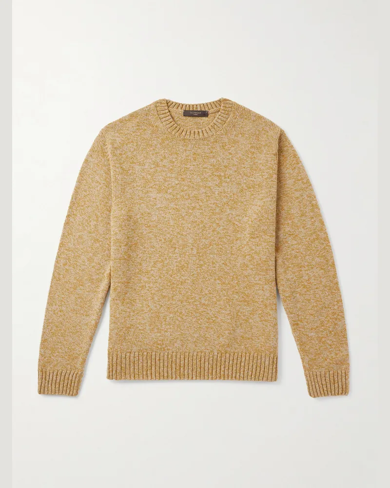 Slowear Incotex Zanone Wool Sweater Yellow