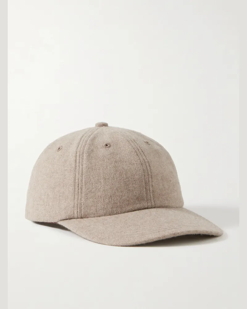 Kaptain Sunshine Cashmere Baseball Cap Neutrals