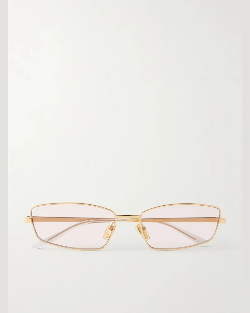 Gucci Square-Frame Gold-Tone Sunglasses Gold