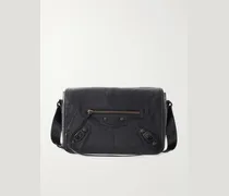 Le City Flap Small Arena Textured-Leather Messenger Bag