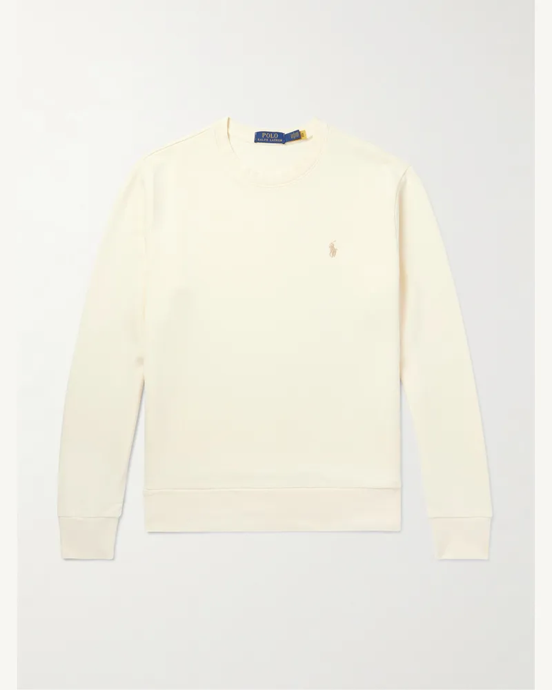 Ralph Lauren Sweatshirt aus Baumwoll-Jersey mit Logostickerei Neutral