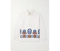 Gusto Hemd aus Baumwolle mit Stickereien