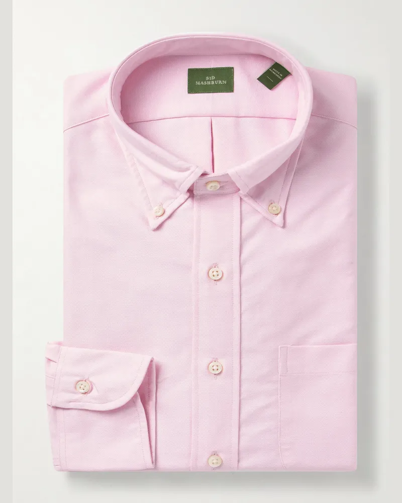 Sid Mashburn Hemd aus Baumwoll-Oxford mit Button-Down-Kragen Pink