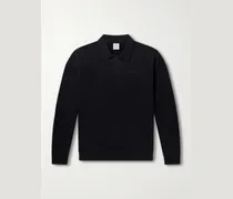 Logo-Embroidered Distressed Cotton-Jersey Sweatshirt