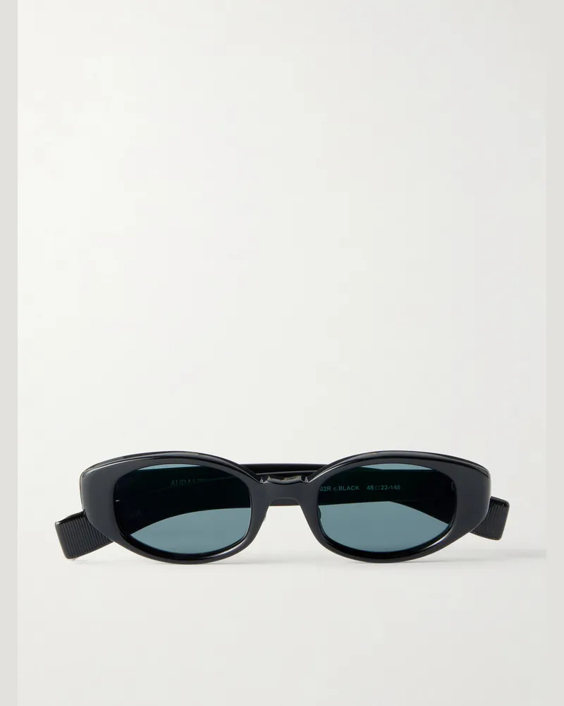 AURALEE Eyevan D-Frame Acetate Sunglasses Black