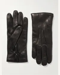 Loro Piana Harris Handschuhe aus Leder Schwarz