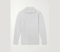 Mallam Ribbed Recycled-Cashmere and Wool-Blend Zip-Up Cardigan