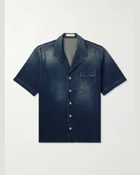 Valentino Garavani Jeanshemd mit Reverskragen Blau