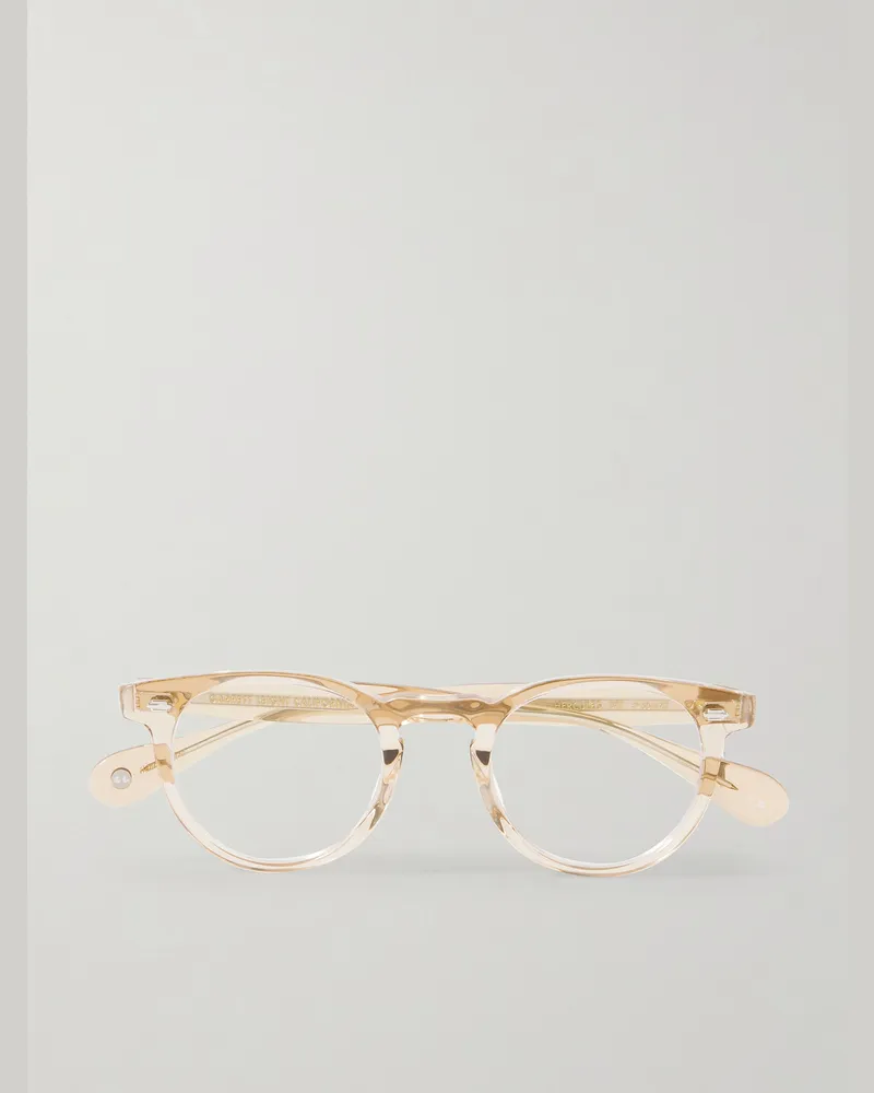 Garrett Leight Hercules Brille mit rundem Rahmen aus Azetat Neutral