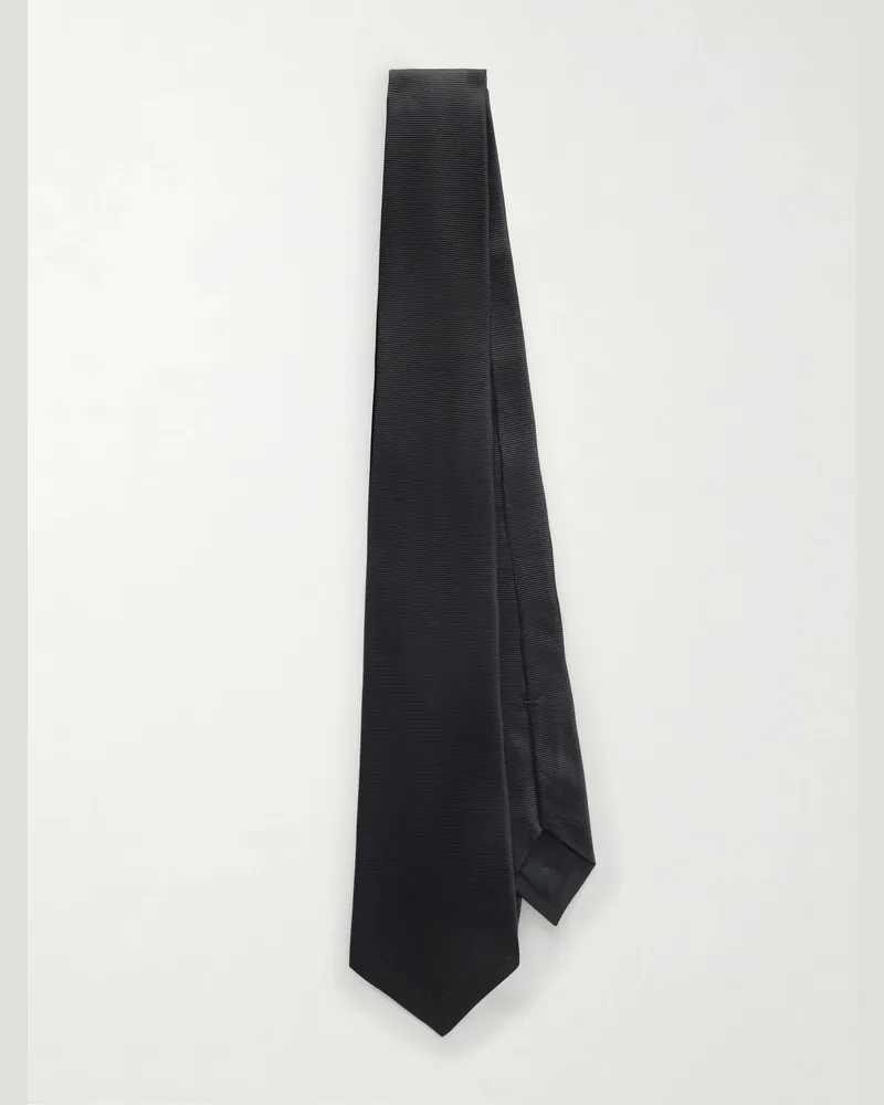 The Row Juno 7cm Silk-Twill Tie Black