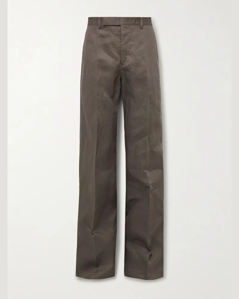 Rick Owens Dietrich gerade geschnittene Hose aus Twill Braun
