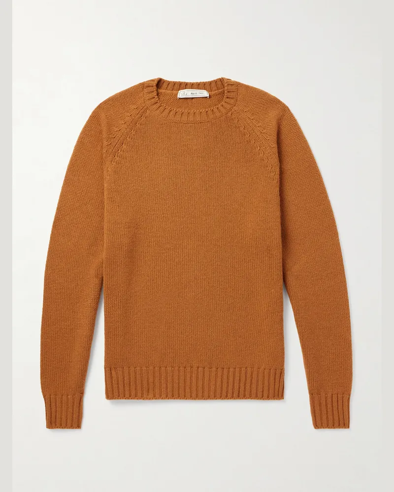 Umit Benan Pullover aus Kaschmir Orange