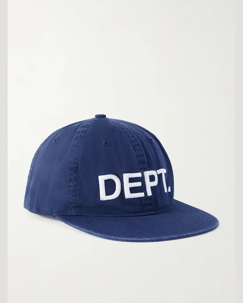 GALLERY DEPT. Logo-Embroidered Cotton-Twill Baseball Cap Blue