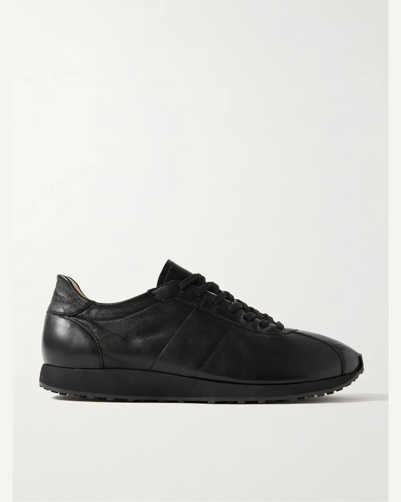 The Row Mica Sneakers aus Leder Schwarz