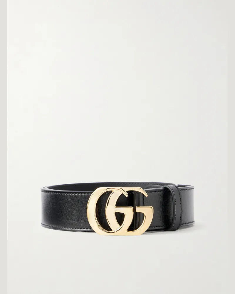 Gucci GG Marmont 3.5cm Leather Belt Black