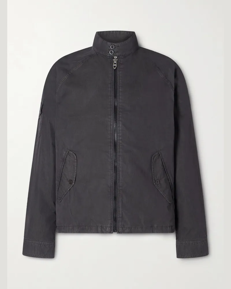 Ralph Lauren Aldrich Jacke aus einer Baumwoll-Nylon-Mischung Grau
