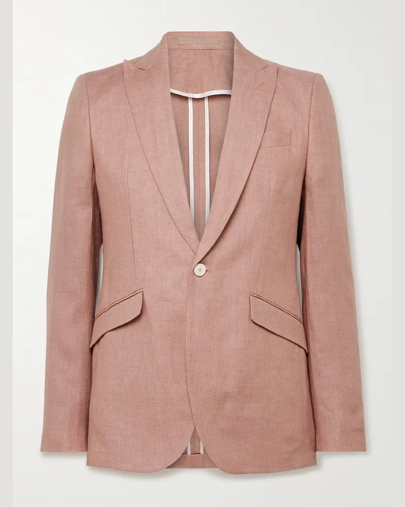 Favourbrook Schmal geschnittenes Sakko aus Leinen Pink