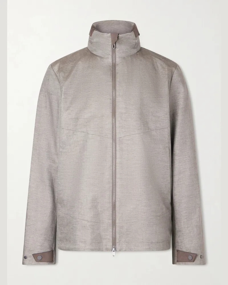 SEASE Cruise 2.0 Linen Hooded Jacket Gray