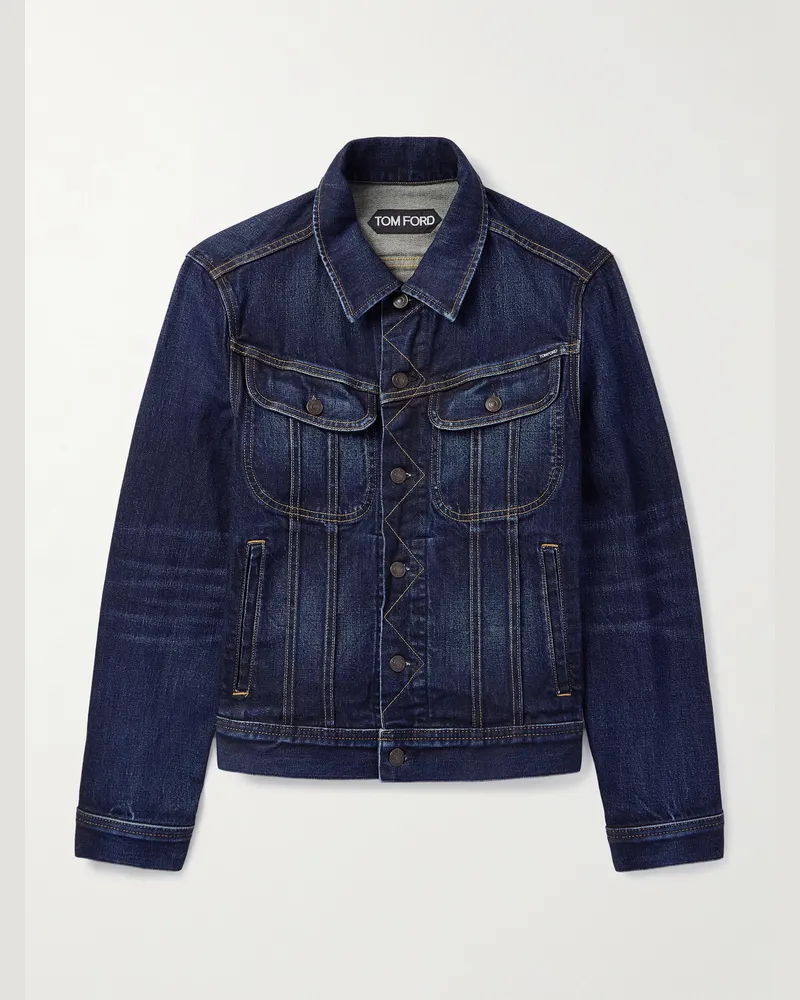 Tom Ford Jeansjacke Blau