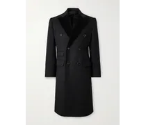 Doppelreihiger Mantel aus einer Woll-Kaschmirmischung