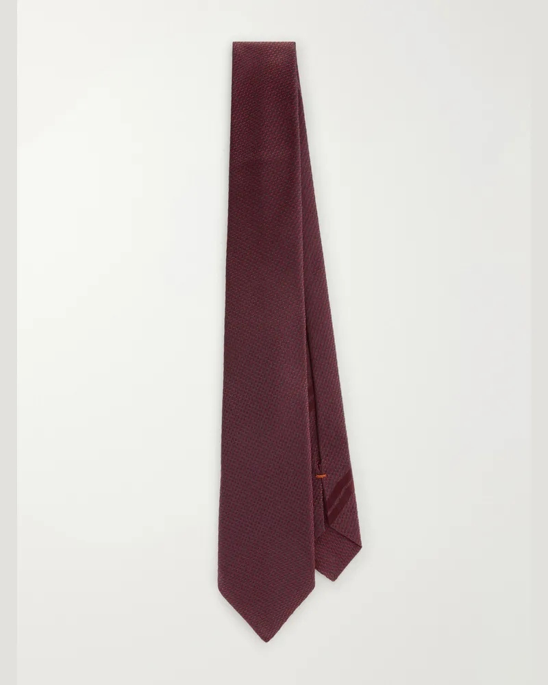 Ermenegildo Zegna 8cm Silk-Twill Tie Burgundy