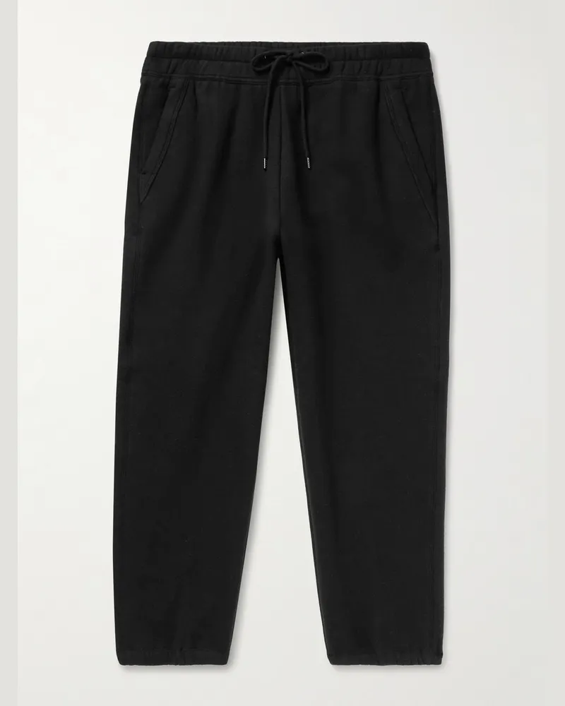 James Perse Cozy schmal zulaufende Jogginghose aus Jersey aus einer Baumwollmischung Schwarz