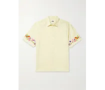Mitchum Hemd aus einer Baumwoll-Leinenmischung mit Stickereien
