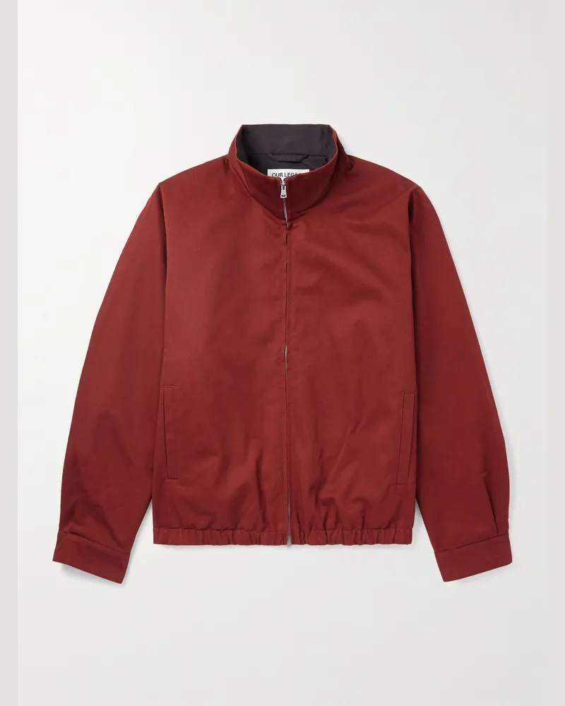 Our Legacy Casino Jacke aus Baumwoll-Twill Rot
