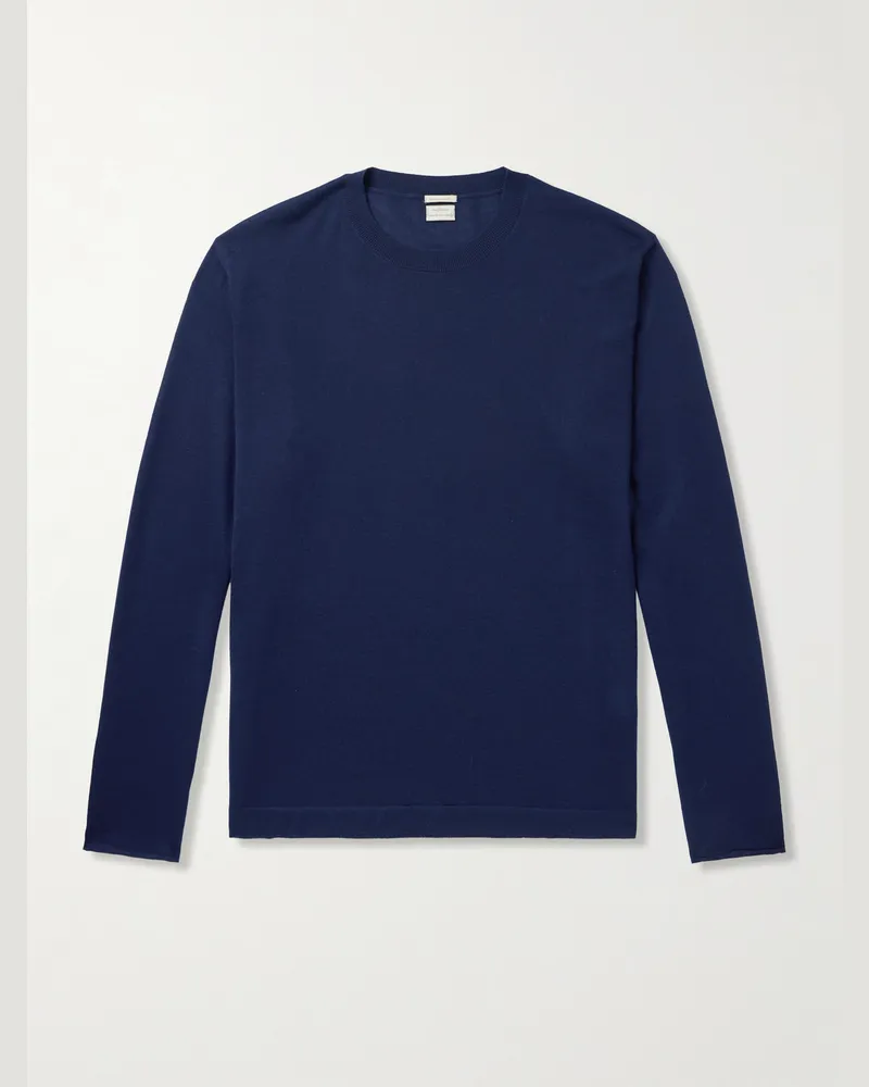 Massimo Alba Pullover aus Kaschmir Blau