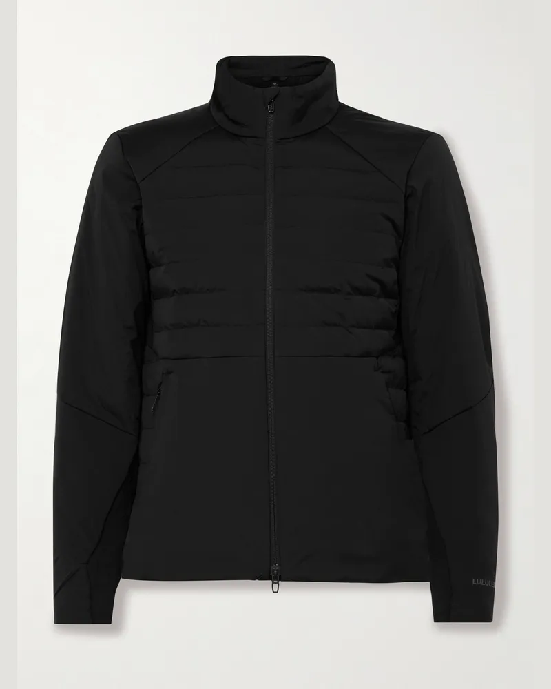 LULULEMON Down For It All Daunenjacke aus gestepptem Glyde™-Material und Stretch-Jersey mit PrimaLoft®-Wattierung Schwarz