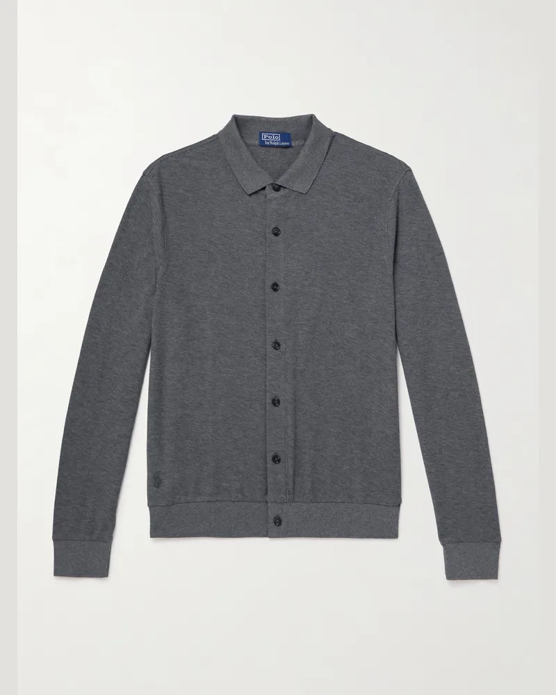 Ralph Lauren Cotton Cardigan Gray