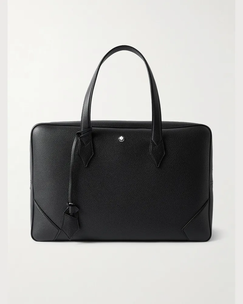 Montblanc 149 Logo-Appliquéd Full-Grain Leather Briefcase Black